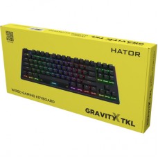 Клавіатура Hator Gravity X TKL Orange USB Black (HTK550UA) - Фото