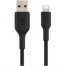 Дата кабель USB 2.0 AM to Lightning 1.0m black Belkin (CAA002BT1MBK) - Фото