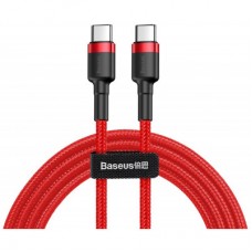 Дата кабель USB-C to USB-C 1.0m USB 3.1 3A red Baseus (CATKLF-G09) - Фото