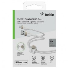 Дата кабель USB 2.0 AM to Lightning 1.0m white Belkin (CAA010BT1MWH) - Фото