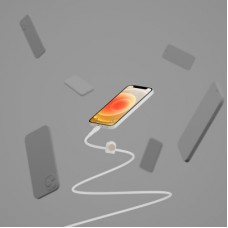 Дата кабель USB 2.0 AM to Lightning 1.0m white Belkin (CAA010BT1MWH) - Фото