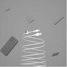 Дата кабель USB 2.0 AM to Lightning 1.0m white Belkin (CAA010BT1MWH) - Фото
