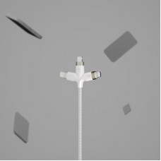 Дата кабель USB 2.0 AM to Lightning 1.0m white Belkin (CAA010BT1MWH) - Фото