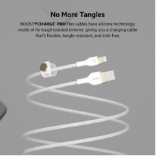 Дата кабель USB 2.0 AM to Lightning 1.0m white Belkin (CAA010BT1MWH) - Фото