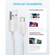 Дата кабель USB 2.0 AM to Type-C 0.9m 322 White Anker (A81H5H21/A81H5G21)