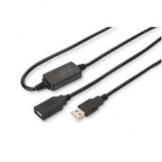 Дата кабель USB 2.0 AM/AF 15.0m Active Digitus (DA-73101) - Фото
