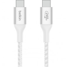 Дата кабель USB-C to USB-C 2.0m 240W white Belkin (CAB015BT2MWH) - Фото
