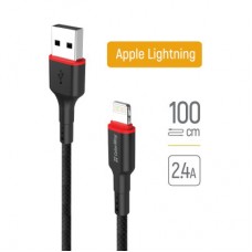 Дата кабель USB-C to Lightning 1.0m 2.4А black ColorWay (CW-CBUL064-BK) - Фото