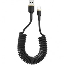 Дата кабель USB 2.0 AM to Type-C 0.3m PVC ColorWay (CW-CBUC059-BK) - Фото
