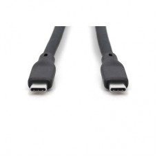 Дата кабель USB-C to USB-C 1.0m USB 4.0 Gen3 40G 240W 8K silicone black Digitus (AK-300344-010-S) - Фото