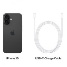 Мобильный телефон Apple iPhone 16 128GB Black (MYE73) - Фото