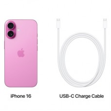 Мобильный телефон Apple iPhone 16 128GB Pink (MYEA3) - Фото