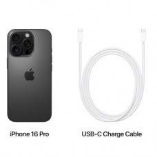 Мобильный телефон Apple iPhone 16 Pro 1TB Black Titanium (MYNR3) - Фото