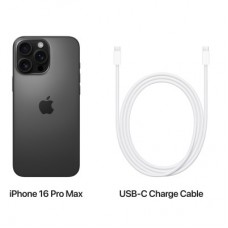 Мобільний телефон Apple iPhone 16 Pro Max 256 GB Black Titanium (MYWV3) - Фото
