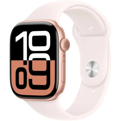 Смарт-часы Apple Watch Series 10 GPS 46mm Rose Gold Aluminium Case with Light Blush Sport Band - M/L