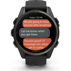 Смарт-годинник Garmin fenix 8 43 mm, AMOLED, Saph, CrbnGry Ti/Blk, Blk/PebblGryBnd, (010-02903-21) Смарт-годинник Garmin fenix 8 43 mm, AMOLED, Saph, CrbnGry Ti/Blk, Blk/PebblGryBnd, (010-02903-21) - Фото