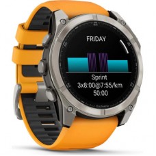 Смарт-годинник Garmin fenix 8 51 mm, AMOLED, Saph, Ti/Bare/Grpht, SparkOrg/GrphtBd, (010-02905-11) Смарт-годинник Garmin fenix 8 51 mm, AMOLED, Saph, Ti/Bare/Grpht, SparkOrg/GrphtBd, (010-02905-11) - Фото
