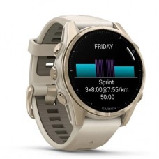 Смарт-годинник Garmin fenix 8 43 mm, AMOLED, Saph, SftGldSS/FgGry, FogGry/DkSndbnd, GPS (010-02903-11) Смарт-годинник Garmin fenix 8 43 mm, AMOLED, Saph, SftGldSS/FgGry, FogGry/DkSndbnd, GPS (010-02903-11) - Фото