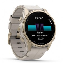 Смарт-годинник Garmin fenix 8 43 mm, AMOLED, Saph, SftGldSS/FogGryLeatherBnd, Excl, GPS (010-02903-40) Смарт-годинник Garmin fenix 8 43 mm, AMOLED, Saph, SftGldSS/FogGryLeatherBnd, Excl, GPS (010-02903-40) - Фото