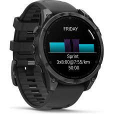 Смарт-годинник Garmin fenix 8 47 mm, AMOLED, Glass/SS, SlateGray Steel/Black, BlkBnd, GPS (010-02904-00) Смарт-годинник Garmin fenix 8 47 mm, AMOLED, Glass/SS, SlateGray Steel/Black, BlkBnd, GPS (010-02904-00) - Фото