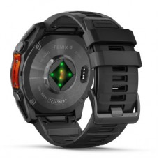 Смарт-годинник Garmin fenix 8 51 mm, AMOLED, Glass/SS, SlateGray Steel/Black, BlkBnd, GPS (010-02905-00) Смарт-годинник Garmin fenix 8 51 mm, AMOLED, Glass/SS, SlateGray Steel/Black, BlkBnd, GPS (010-02905-00) - Фото