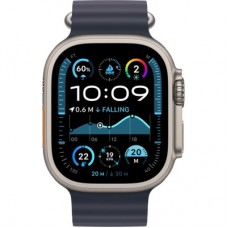 Смарт-часы Apple Watch Ultra 2 2024 GPS + Cellular 49mm Natural Titanium Case with Navy Ocean Band (MX4D3UL/A) - Фото