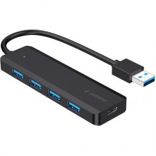 Концентратор Gembird 4 ports USB 3.1,USB-A, USB-C PD (UHB-U3P4P-02) - Фото