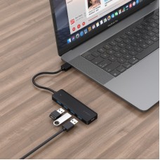 Концентратор Gembird 4 ports USB 3.1,USB-A, USB-C PD (UHB-U3P4P-02) - Фото