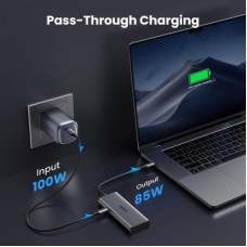 Концентратор Ugreen USB3.1 Type-C to HDMIx2 4K60Hz (8k30Hz)/USB3.0x2/Type-C/PD 100W CM498 (15852) - Фото