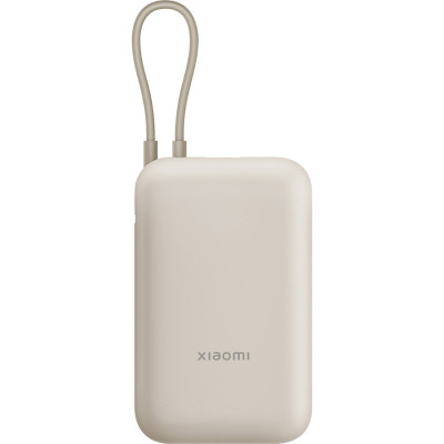 Батарея універсальна Xiaomi 10000 mAh 22.5W, Integrated Cable, beige (BHR9072GL)