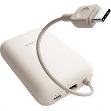 Батарея універсальна Xiaomi 10000 mAh 22.5W, Integrated Cable, beige (BHR9072GL) - Фото