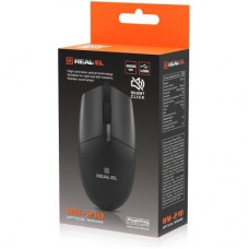 Мышка REAL-EL RM-210 USB Black (EL123200036) - Фото