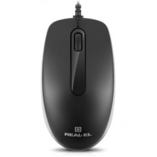 Мышка REAL-EL RM-215 USB Black/Gray (EL123200037) - Фото