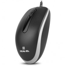 Мышка REAL-EL RM-215 USB Black/Gray (EL123200037) - Фото