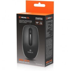 Мышка REAL-EL RM-215 USB Black/Gray (EL123200037) - Фото