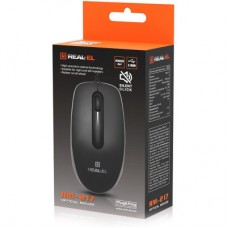 Мышка REAL-EL RM-217 USB Black/Gray (EL123200038) - Фото