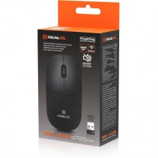 Мышка REAL-EL RM-313W Wireless Black (EL123200042) - Фото