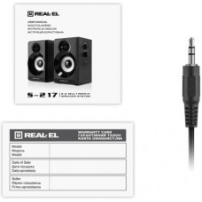 Акустична система REAL-EL S-217 Black (EL121200013) - Фото