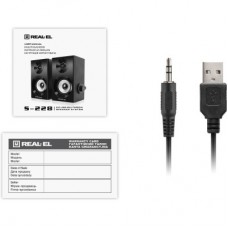 Акустична система REAL-EL S-228 Black (EL121200014) - Фото