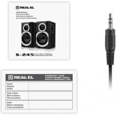 Акустична система REAL-EL S-245 Black (EL121200015) - Фото
