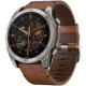 Смарт-часы Garmin fenix 8 51mm,AMOLED,Sapphire, Bare Ti, Blk/Chsnt Lthr (010-02905-40)