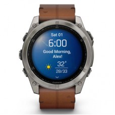 Смарт-годинник Garmin fenix 8 51 mm,AMOLED, Sapphire, Bare Ti, Blk/Chsnt Lthr (010-02905-40) Смарт-годинник Garmin fenix 8 51 mm,AMOLED, Sapphire, Bare Ti, Blk/Chsnt Lthr (010-02905-40) - Фото