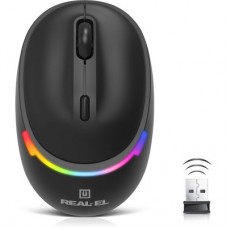Мышка REAL-EL RM-440W Wireless/Bluetooth Black (EL123200045) - Фото