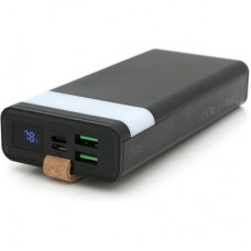 Батарея универсальная XO 20000mAh, PD/20W, QC/22.5W, flashlight, Micro-USB, Type-C, USB-A*2, black (XO-PR129 /