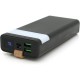 Батарея универсальная XO 20000mAh, PD/20W, QC/22.5W, flashlight, Micro-USB, Type-C, USB-A*2, black (XO-PR129 /