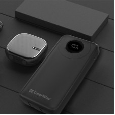 Батарея универсальная ColorWay 20 000 mAh EnergyPlus PD/18W, QC3.0/22.5W, Black (CW-PB200LPB4BK-PDD) - Фото