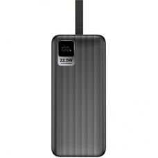 Батарея універсальна ColorWay 30 000 mAh PD/18W, QC3.0/22.5, Digital Display, Black (CW-PB300LPC5BK-PDD) - Фото