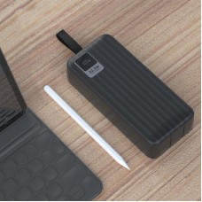 Батарея універсальна ColorWay 30 000 mAh PD/18W, QC3.0/22.5, Digital Display, Black (CW-PB300LPC5BK-PDD) - Фото