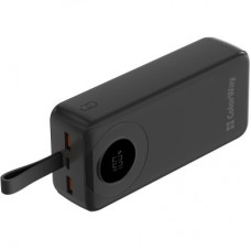 Батарея универсальная ColorWay 30 000 mAh EnergyPlus PD/18W, QC3.0/22.5W, Black (CW-PB300LPB4BK-PDD) - Фото