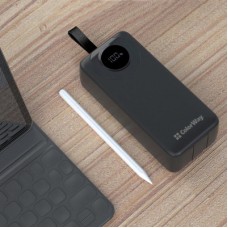 Батарея универсальная ColorWay 30 000 mAh EnergyPlus PD/18W, QC3.0/22.5W, Black (CW-PB300LPB4BK-PDD) - Фото